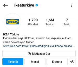 Ikea Instagram Biyografisi